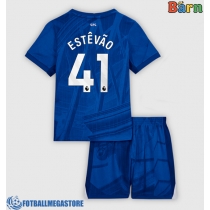 Fotballdrakt Barn Chelsea Estevao Willian #41 Hjemmedraktsett 2025-26 Kortermet (+ Korte bukser)